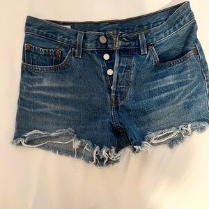 Levi’s 501 distressed Jean shorts